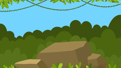 Forest background vactor images. Forest landscape 