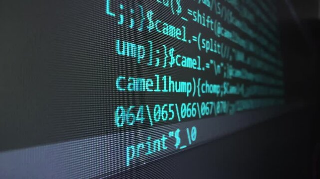 Cinematic Screen Capture - PERL Programing Coding - 4K