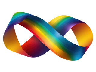 Endless Rainbow Loop: A vibrant infinity loop design composed of a spectrum of colors, symbolizing boundlessness, potential, and endless possibilities. Capturing the essence of the cosmos.
