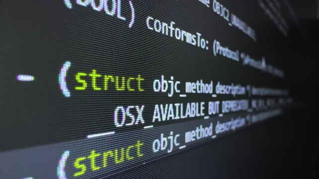 Cinematic Screen Capture - Objective C Programing Coding - 4K