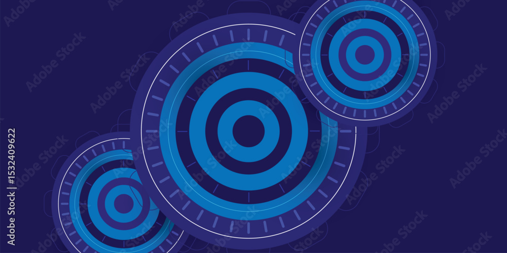 Aufkleber circle digital hi-tech technology abstract background vector design