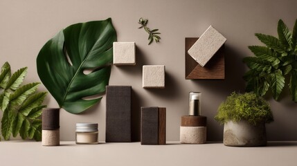 Eco certified cosmetics organic containers sustainable