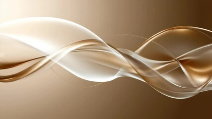 Abstract flowing shapes in warm neutral color scheme background