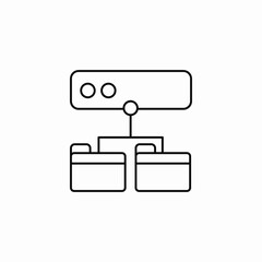 server folders icon sign vector