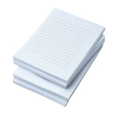 Legal Pads, Notes, Post-it and Paper, isolated on transparent background