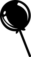 Lollipop Silhouette Vector Illustration 