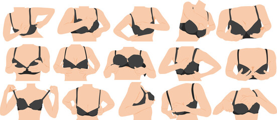 バストアップのグラフィック素材イラスト