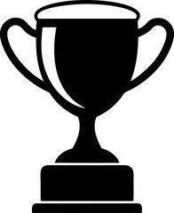 Trophy Silhouette Vector Illustration 