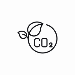 co2 emissions icon sign vector