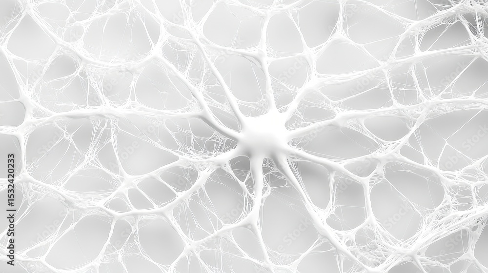 Poster abstract neuron network: a close-up abstract depiction of a neural network, highlighting intricate c