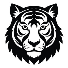 Bold lion head vector illustration for a powerful tribal tattoo design