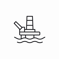 oil drill icon sign vector