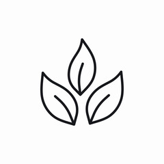 nature leaves icon sign vector
