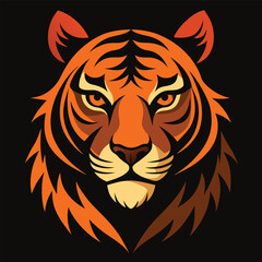 Wild animal vector art featuring powerful tiger and lion head illustrations