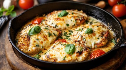 Garlic Parmesan Chicken crusted herb