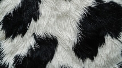 panda fur texture, black and white