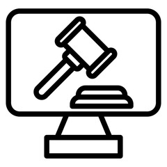 Vector Design Auction Icon Style