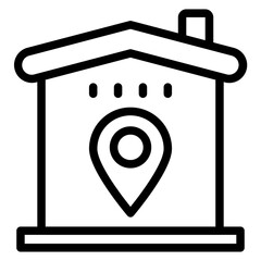 Vector Design House Direction Icon Style
