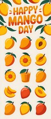 Fototapeta premium Mango Day Story Poster Design