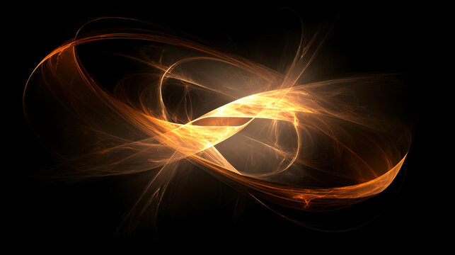 energy pulses radiating from a central core in a dark space background