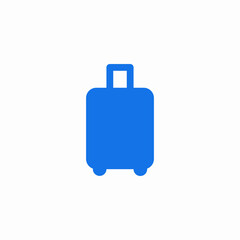 Fototapeta premium handle luggage icon sign vector