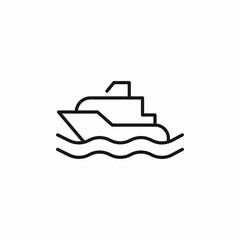 yacht sail icon sign vector