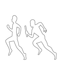 Fototapeta premium runners icon