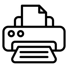 Vector Design Printer Icon Style