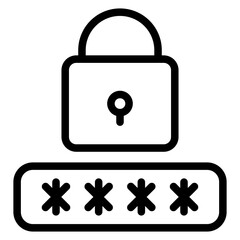 Vector Design Pin Code Icon Style