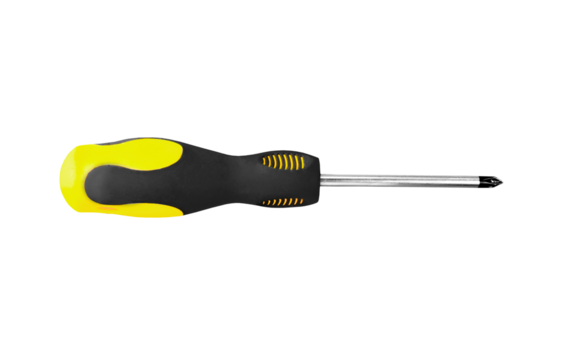 Ergonomic Yellow and Black Phillips Head Screwdriver for DIY and Repair Tasks