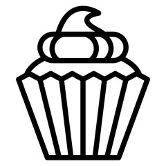 Vector Design Cupcake Icon Style