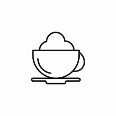 creamy beverage icon sign vector