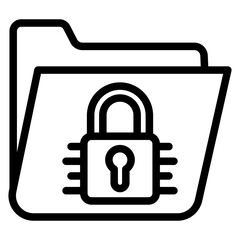Vector Design Encrypted Data Icon Style