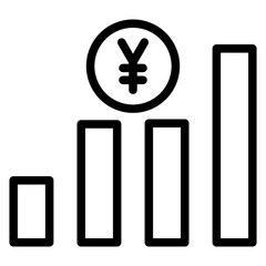 Obraz premium Vector Design Bar Chart Icon Style