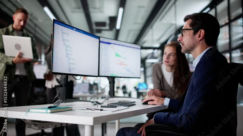 Poster Automated Office Workflow Management Software For Project Scheduling
