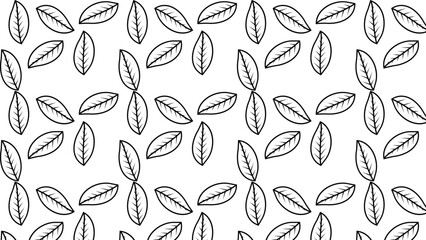 Strokes leaf pattern, creative and decent leaf pattern
