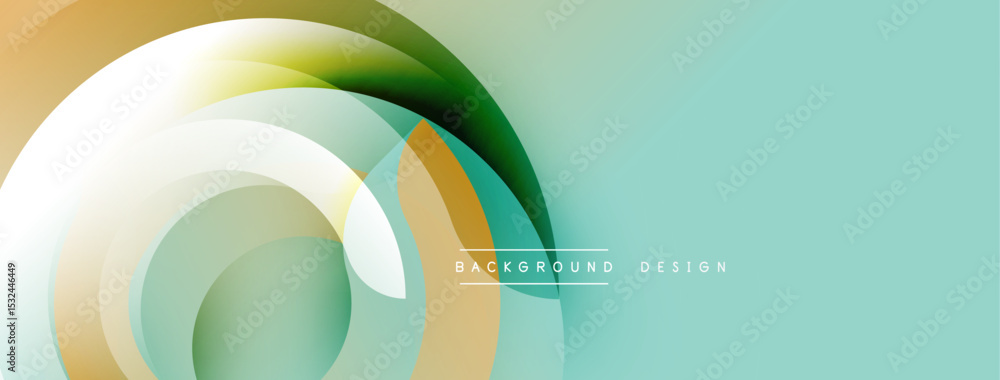 Aufkleber abstract flowing layers create dynamic visual effect. soft colors blend, forming modern background d