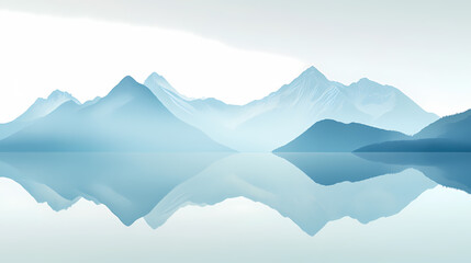 Serene Mountain Reflection Landscape