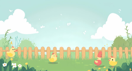 A Peaceful Spring Day in the Chicken Coop