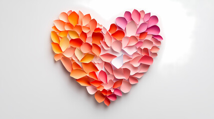 Colorful Paper Heart Design