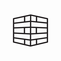 ⁠bricks wall
icon vector 