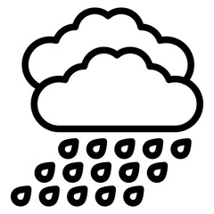 Vector Design Raining Icon Style