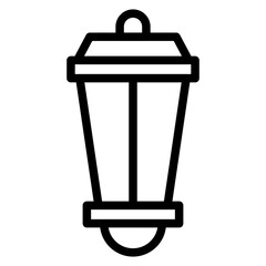 Vector Design Street Lamp Icon Style