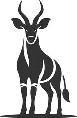 Okapi vector animal silhouette drawing