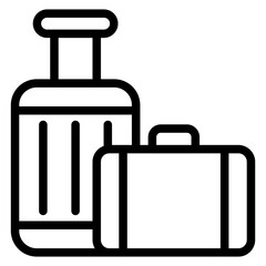 Vector Design Luggage Icon Style