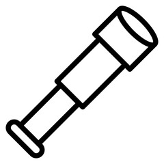 Vector Design Spyglass Icon Style