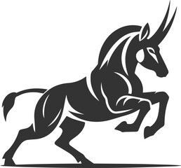 Okapi vector animal silhouette drawing