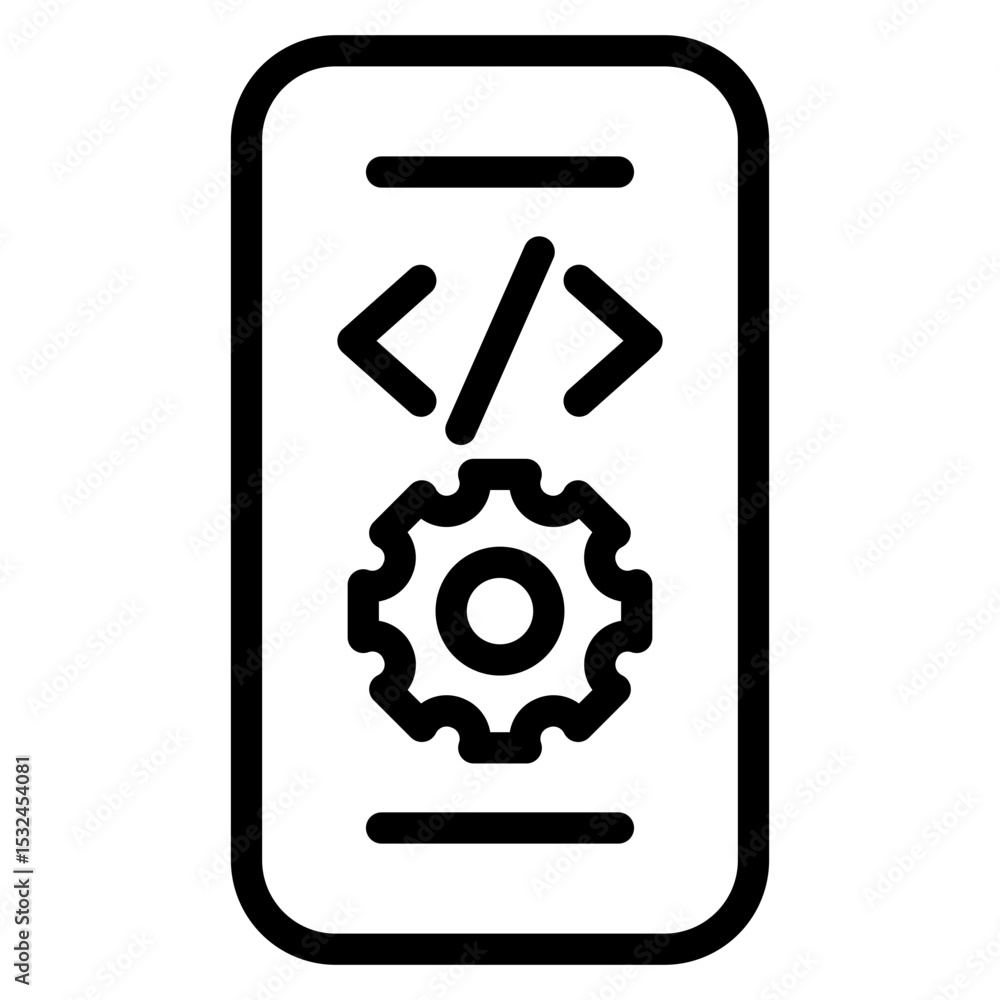 Poster vector design app development icon style