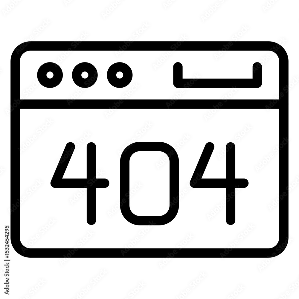 Poster vector design website error icon style