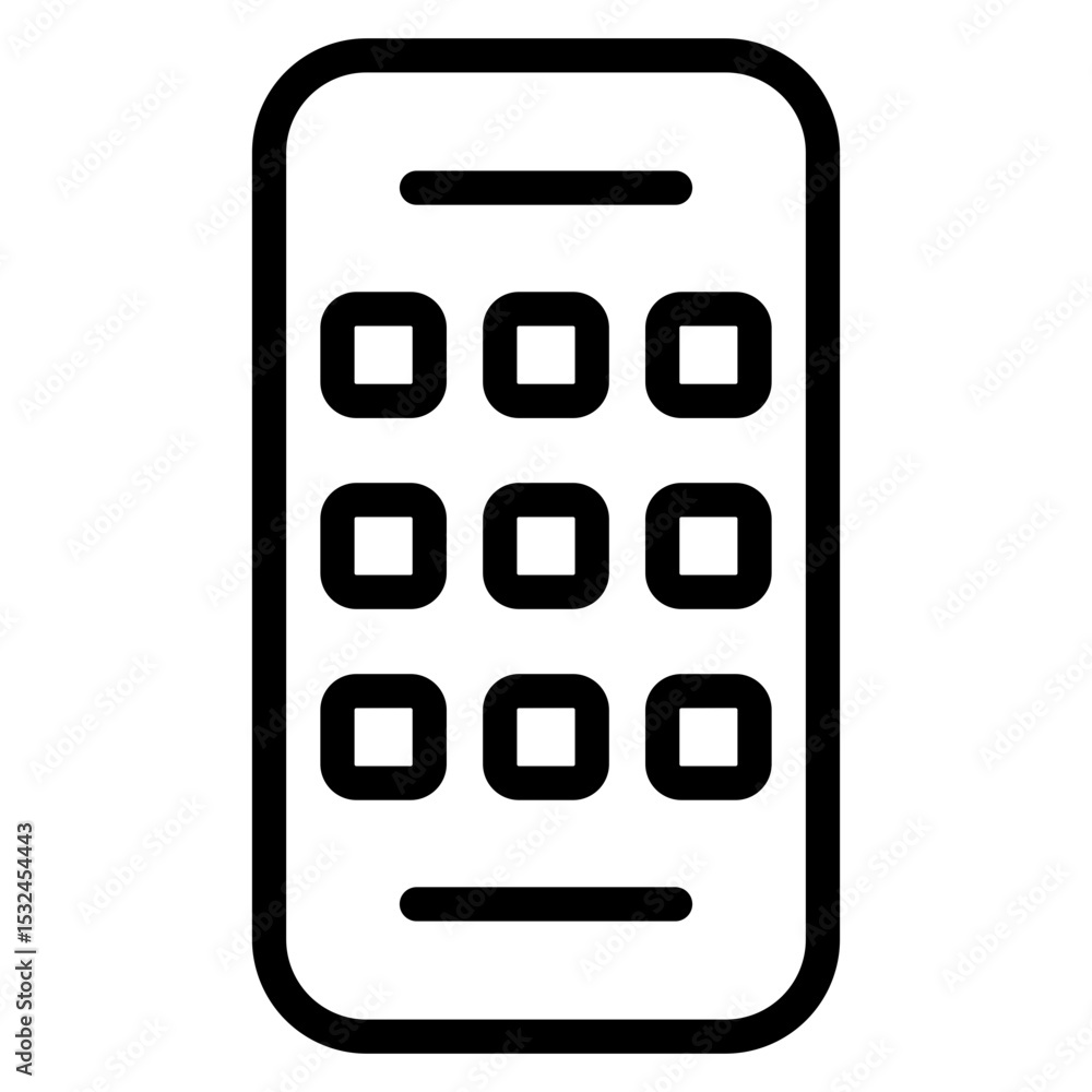 Poster vector design mobile app icon style